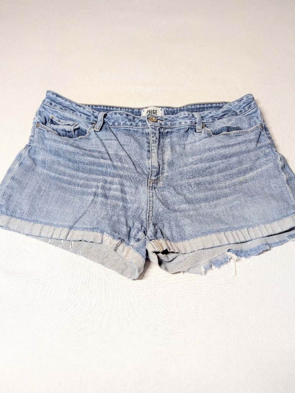 Paige Jimmy Jimmy Denim Shorts - Size 14/16
